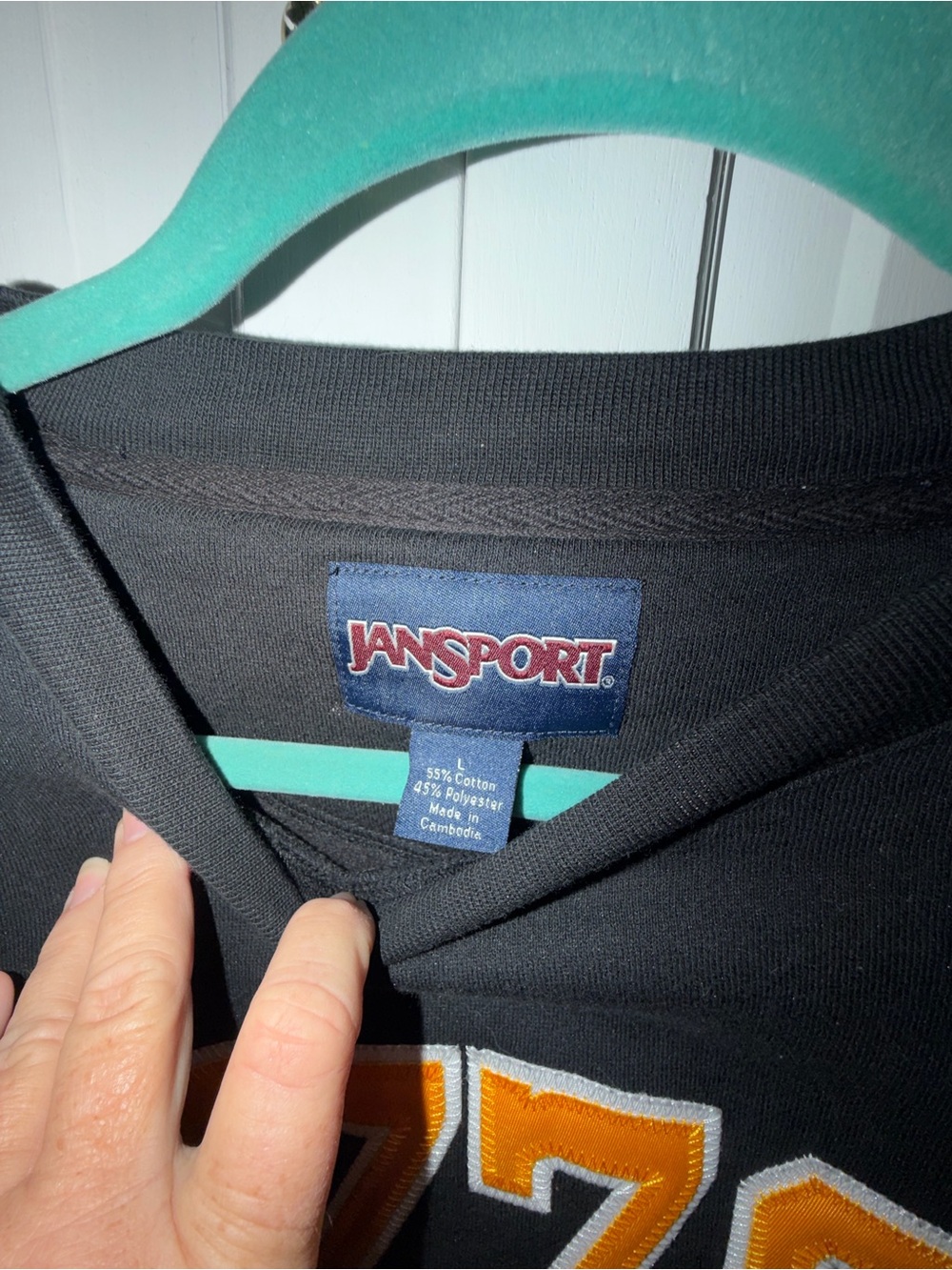 Mizzou Black And Gold Jansport Unisex Sweatshirt Large Embroidered - Picture 3 of 7